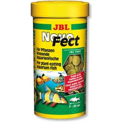 JBL NovoFect 30248, Alleinfutter für pflanzenfressende Aquarienfische, Tabletten, 250 ml